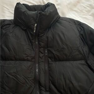 Black puffer jacket